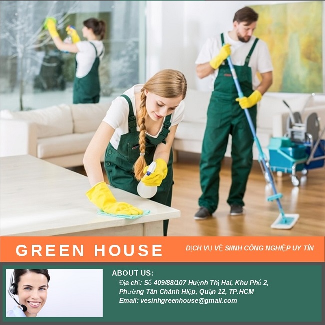 Dịch vụ vệ sinh công nghiệp Green House
